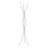 Contemporary Grey Metal Hall Tree With 11 Hooks, Freestanding Entryway Organizer For Modern Homes-1782385996
