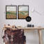 «Windblown Reeds Landscape», ensemble de 2 toiles flottantes encadrées par Nikita Jariwala-847204647-847204646