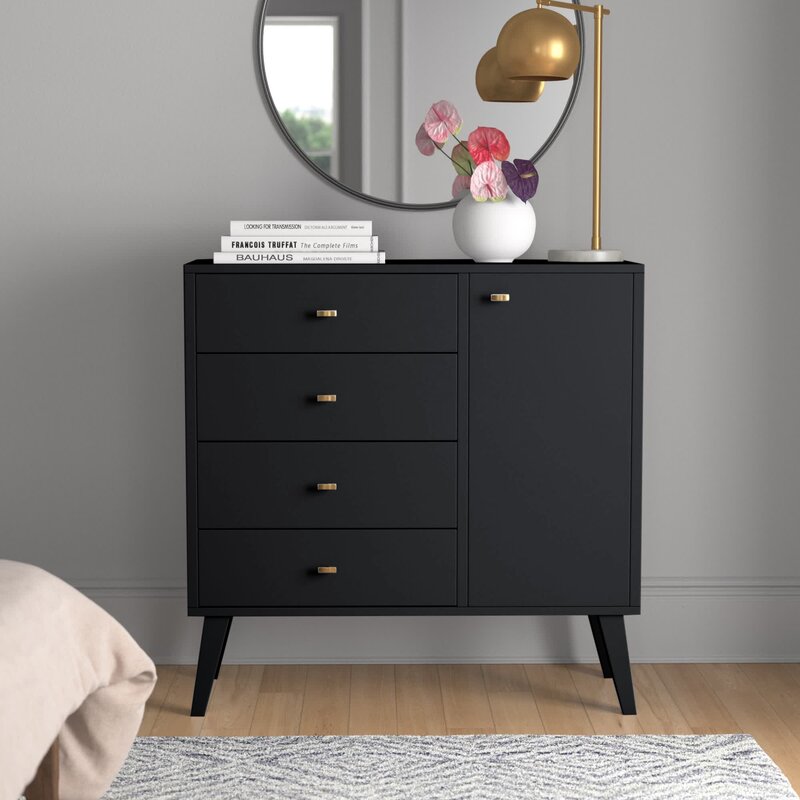 Mercury Row® Alyssa 4 - Drawer Dresser & Reviews | Wayfair