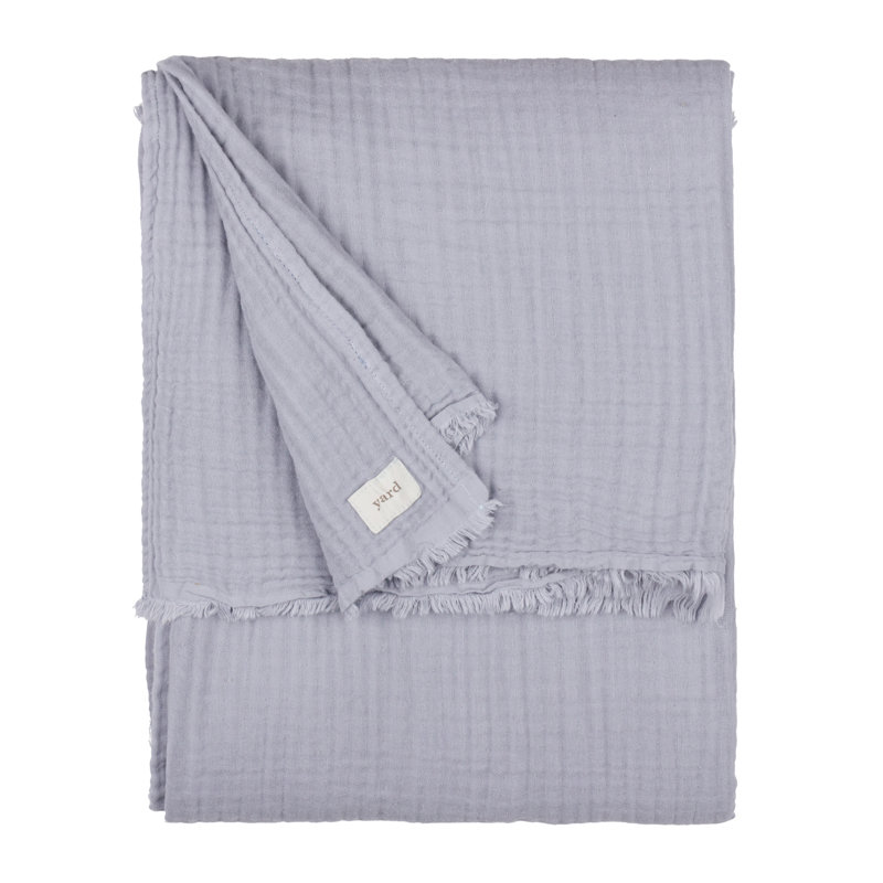 Lark Machine Woven Throw Blanket, Blue, 180 cm x 130 cm