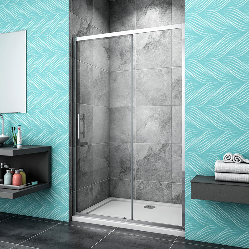 Marez Sliding Glass Rectangular Shower Enclosure - 1900 x 1200 mm
