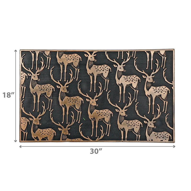 Tapis en caoutchouc (renne)