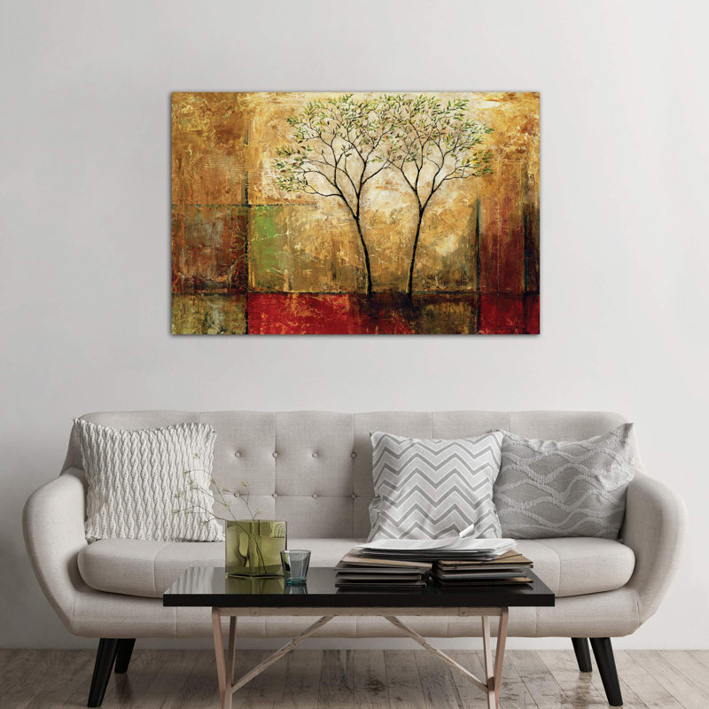 Floating Yellow Flowers I by Silvia Vassileva - Wrapped Canvas Panoramic Painting, White Framed, 66.04 cm H x 45.72 cm W