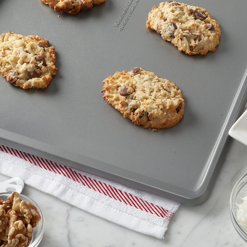 KitchenAid® Nonstick Aluminized Steel Cookie Slider, Gray, 18" x 13"