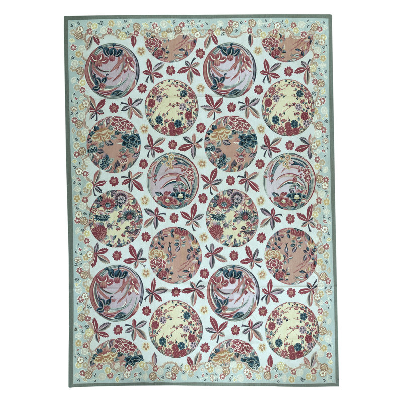 Wool Ikat Area Rug, Rectangle 8'10" x 12'