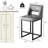 Upholstered Counter Height Bar Stool With Solid Wood Legs-689496963