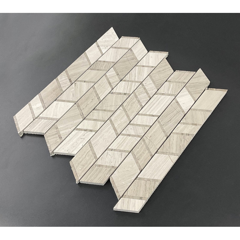 Carreau de marbre et de sol Marble Random, Gris bois / gris Athènes