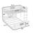 Ardeha Twin Over Full Metal Bunk Bed With Guardrails-208601008
