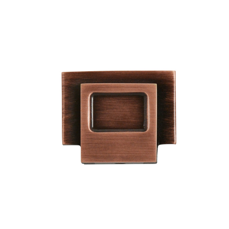 Poignée rectangulaire 1 9/16" length Frank Lloyd Wright, Cuivre antique