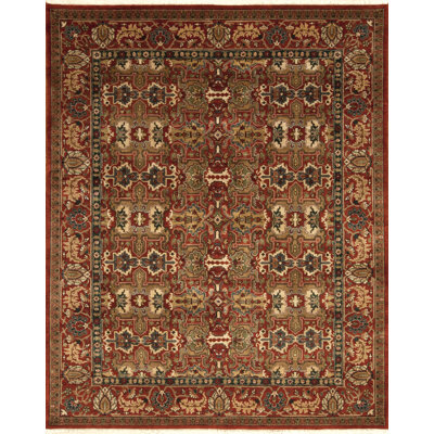 Mahal Hand Knotted Wool Area Rug