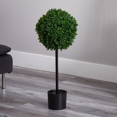 2,5 pi Topiaire artificiel boule de buis résistant aux rayons UV (intérieur / extérieur)