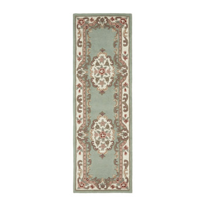 Comfort Oriental Wool Hand Woven Green