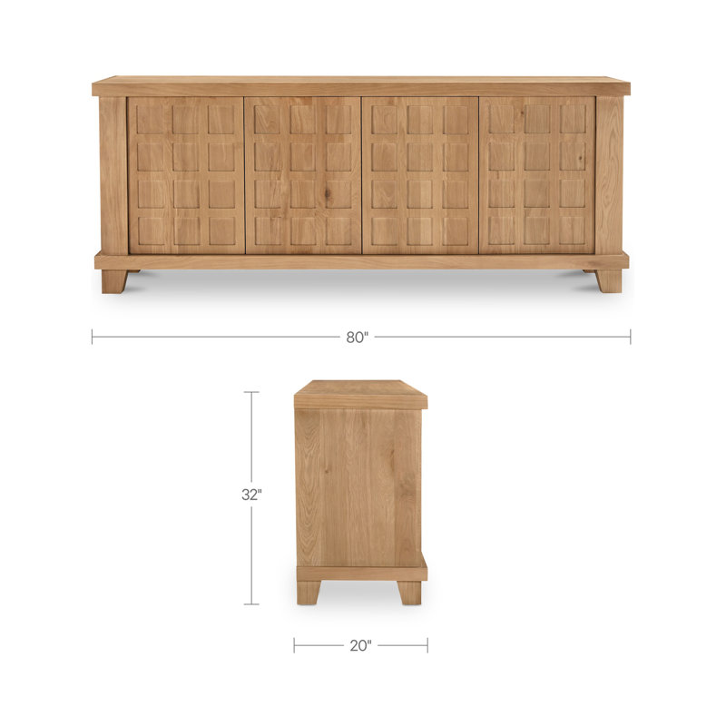 Enya Sideboard Red Oak, Brown