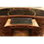Bureau en noyer avec dessus en cuir