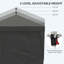 Tente escamotable avec parois latérales 10 pi x 19,5 pi Outsunny-114937292-114937296