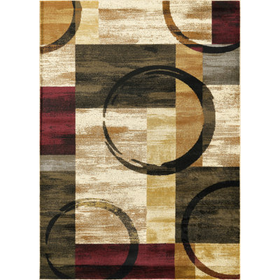 5'X7' Abstract Pattern Area Rug - Cozy Soft, Versatile Modern & Cabin Home Decor