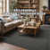  Braided Rug / Washable Indoor/Outdoor Black Rug