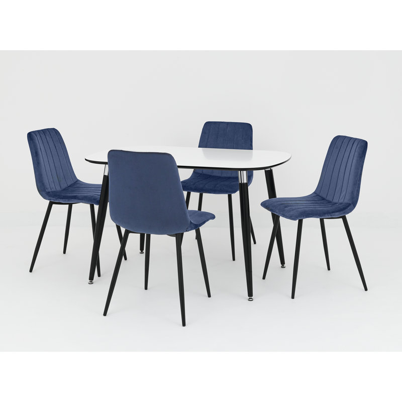 4 - Person Dining Set, Navy
