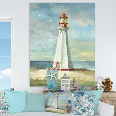 " Nautical Lighthouse III " Painting Print