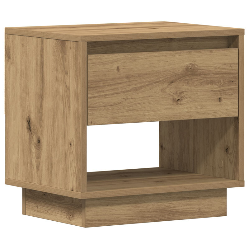 45cm W Manufactured Wood Bedside Table