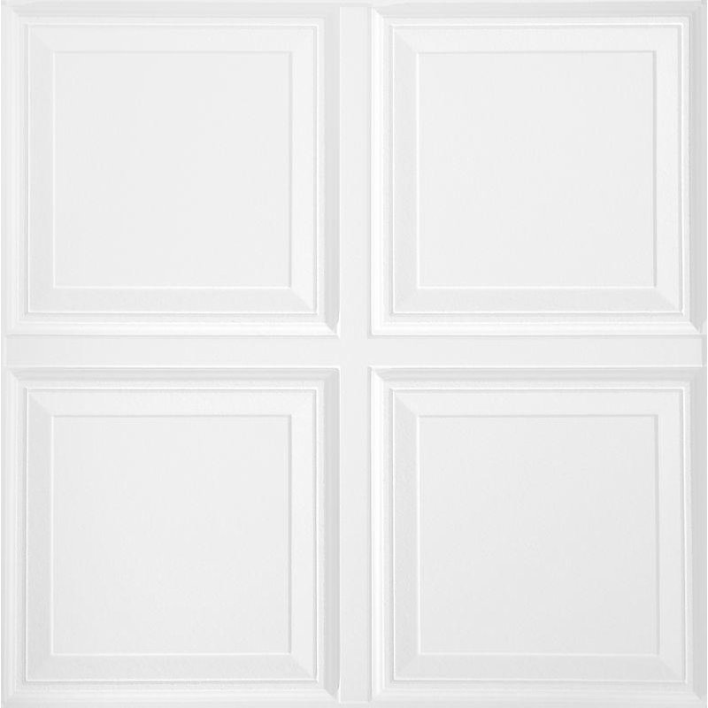 Scalloped White Mineral Fiber Drop Ceiling Tile Set