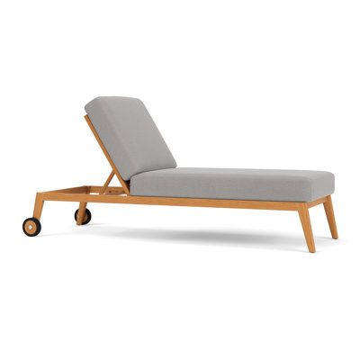 Alpine Outdoor Teak Chaise Lounge