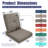 Allo 22"W x 25"D Outdoor Furniture Replacement Seat/Back Cushions-100079575-111861051