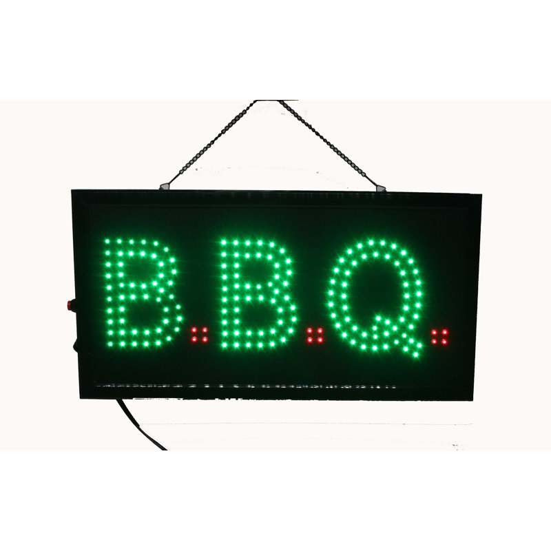 Enseigne horizontale animée avec chaîne suspendue à DEL Fixturedisplays® - rouge et vert 100726