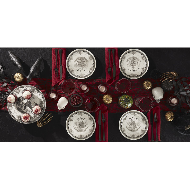Lenox Haunted Village Cake Plate