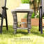 Table d'appoint, table basse d'extérieur en osier-361480307-361480306