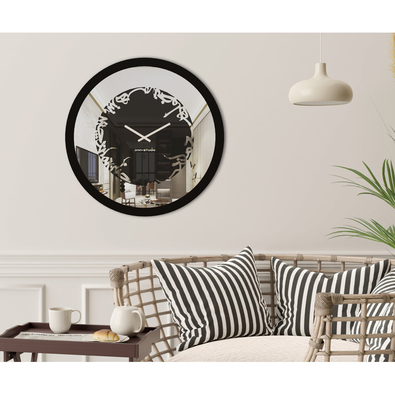 Anlly Wood Wall Clock, 75cm H x 75cm H