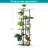 Stepped multi-tiered flower rack Brown