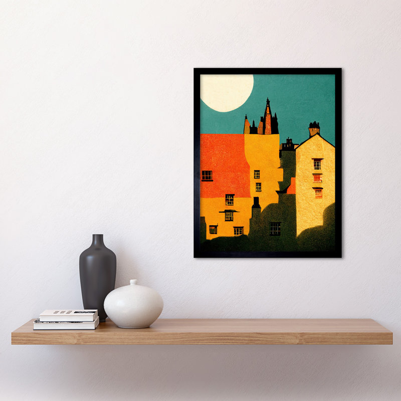 Dean Village Edinburgh Vibrant - Single Picture Frame Print