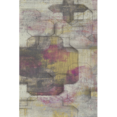 Raspberry Quatrefoil I - Wrapped Canvas Art Prints