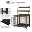 Caisse pour chien avec trois tablettes