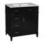 Meuble-lavabo de 30 pouces avec lavabo en céramique-542518969