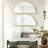 Half Circle Metal Flat Wall Mirror (Set of 3)-102402135-102402136
