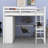Avoca Full Loft Bed with Build-In Desk with Built-In Ladder-1240829388