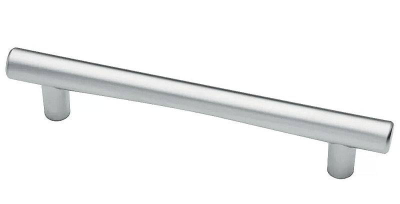 (Paquet de 5) Poignée arche subtile de 5 po de style moderne chrome mat