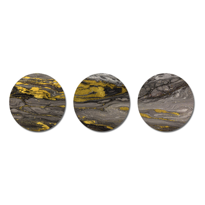 Modern Abstract Wall Decor on Metal