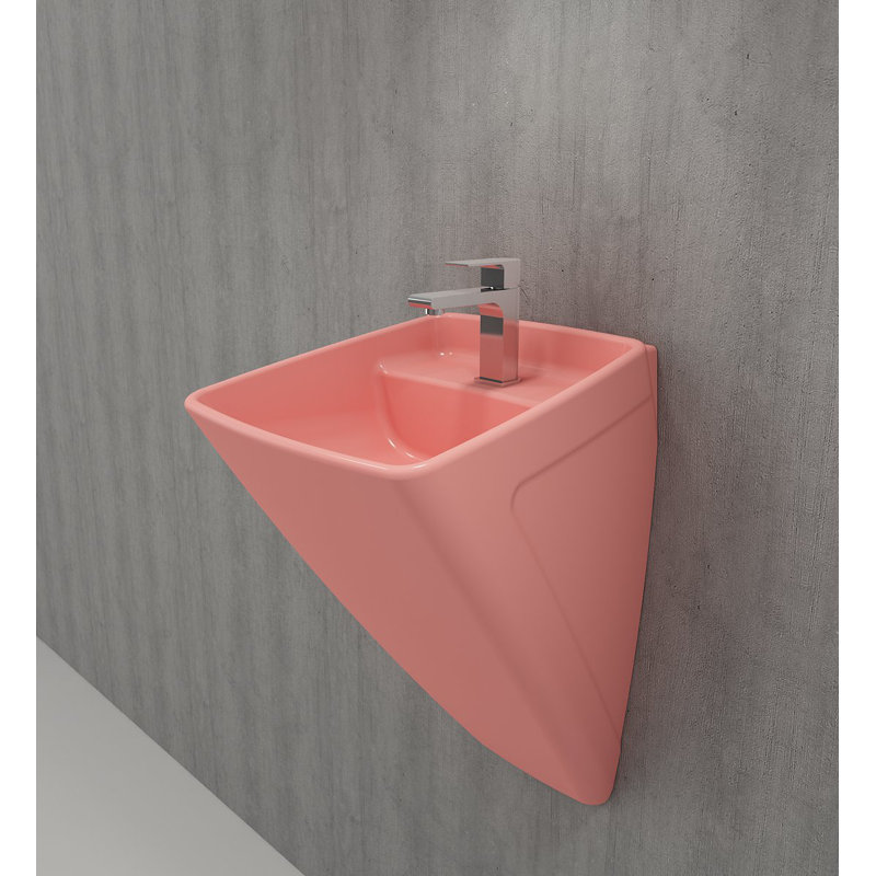 Venezia Monoblock Basin 1TH - 73x48x49cm, Matte Salmon