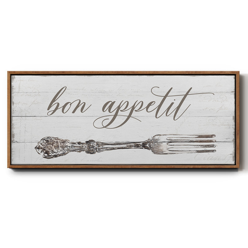 Bon appétit - Toile encadrée, H 8 po x l 20 po