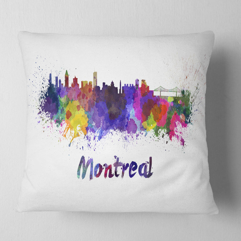 Coussin Montreal, 18 po x 18 po, Carré