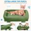 Arbre à chat 61 po multi-niveaux pour grands chats, tour robuste avec perchoir surdimensionné, deux condos spacieux, poteaux à griffer en sisal et jouets pour chats d'intérieur-876571995