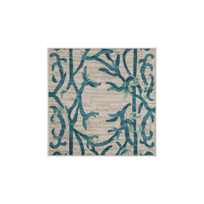 Tapis beige lavable à la machine