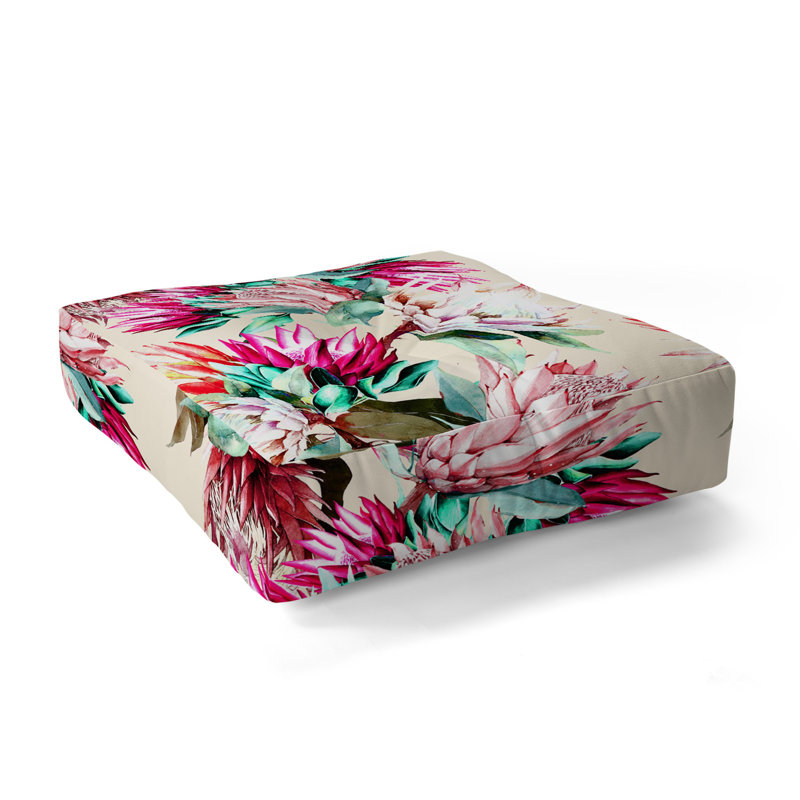 Coussin de sol fleuri marta barragan camarasa très grand lit