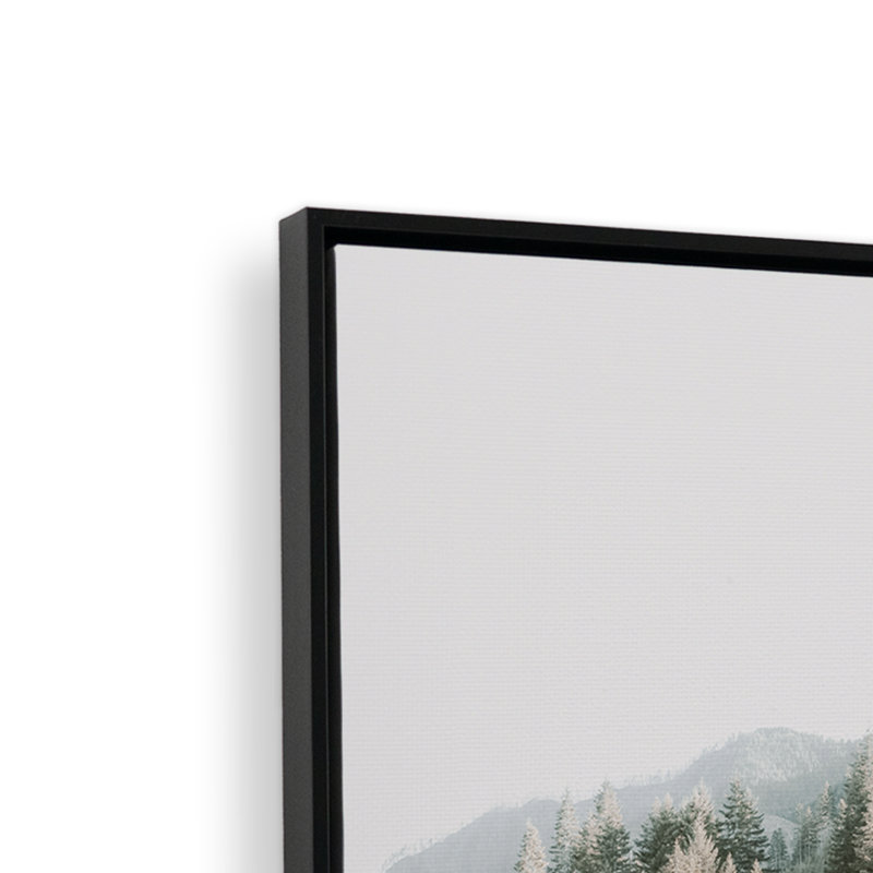 «Tranquil Journeys on Canvas» par Krista Mosakowski, Cadre flottant noir satiné, H 20 po x l 14 po