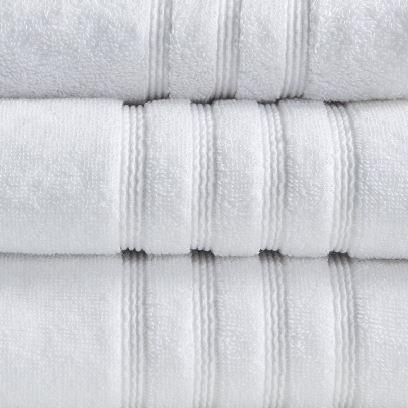 Ensemble 6 serviettes de bain Nurture, Blanc