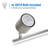 4-Light Track Light, Brushed Nickel Fixed Track Rail with Cylinder Head and Gu10 Bulb
