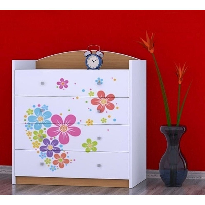 Melia Kids 4 - Drawer Chest, Beech